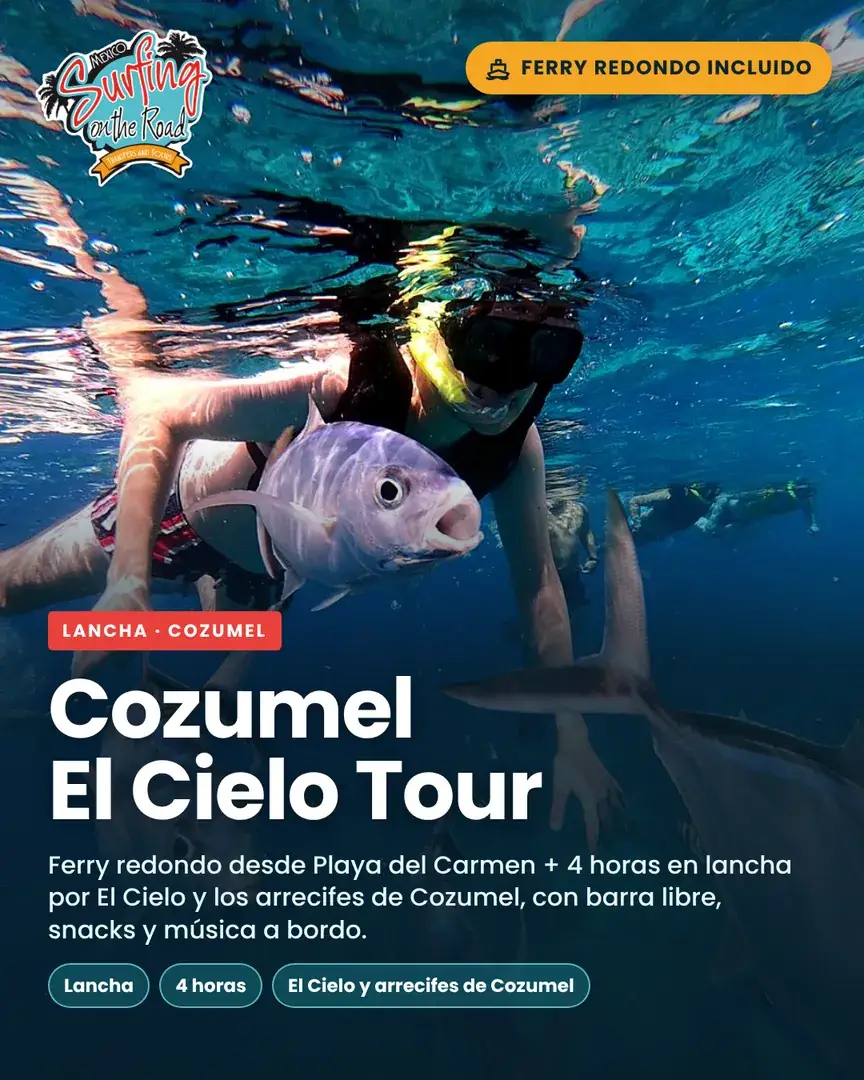 Cozumel El Cielo Tour en Lancha